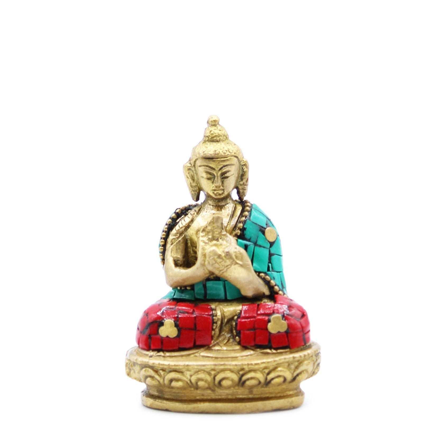 Brass Buddha Figure - Blessing - 7.5cm - Luna Panther