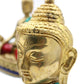 Brass Buddha Figure - Large Head - 11.5 cm - Luna Panther