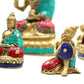 Brass Buddha Figure - Large Head - 11.5 cm - Luna Panther