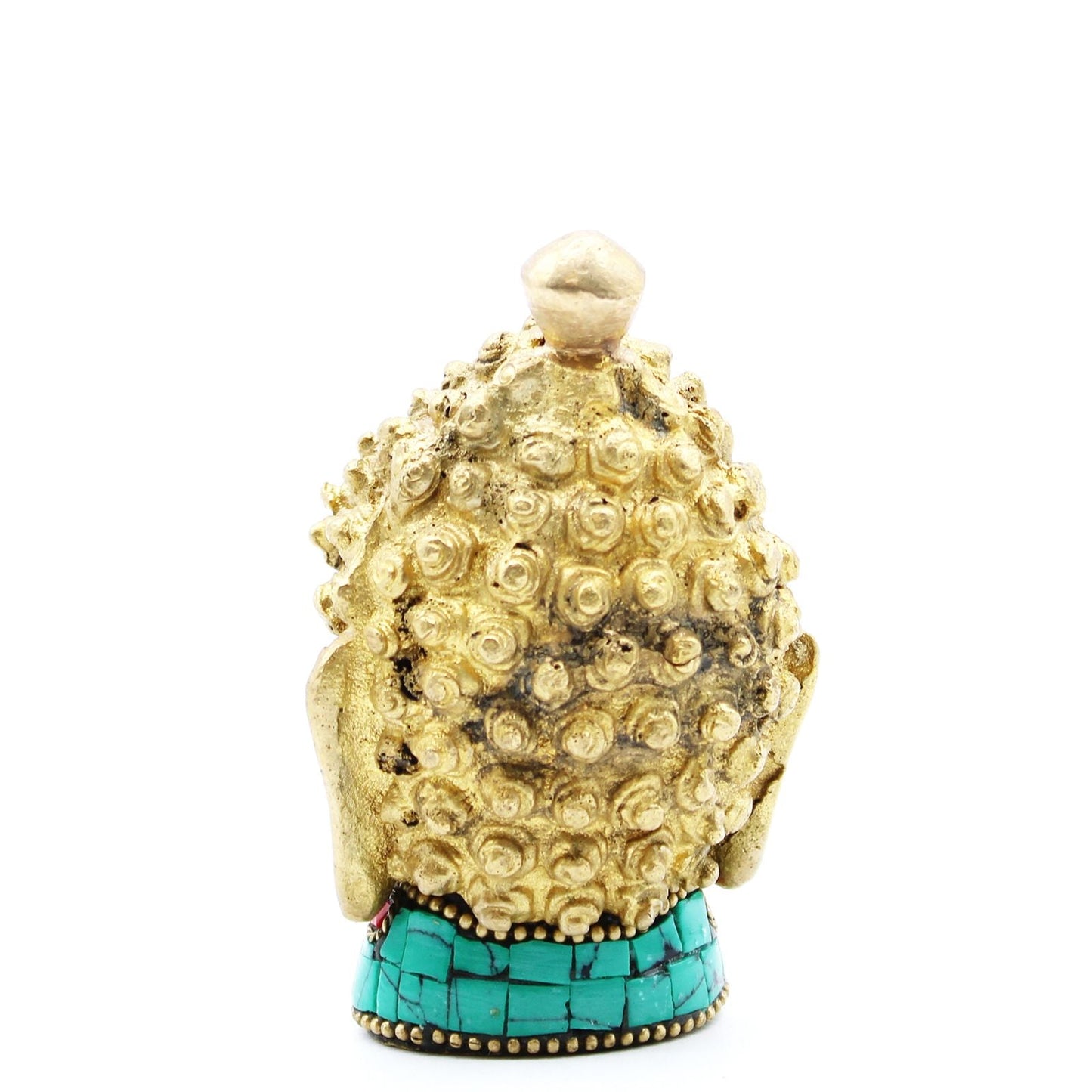 Brass Buddha Figure - Medium Head - 8 cm - Luna Panther
