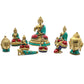 Brass Buddha Figure - Thinking - 6.5 cm - Luna Panther