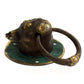 Brass Door Knocker - Cats Head - Luna Panther