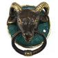 Brass Door Knocker - Rams Head - Luna Panther