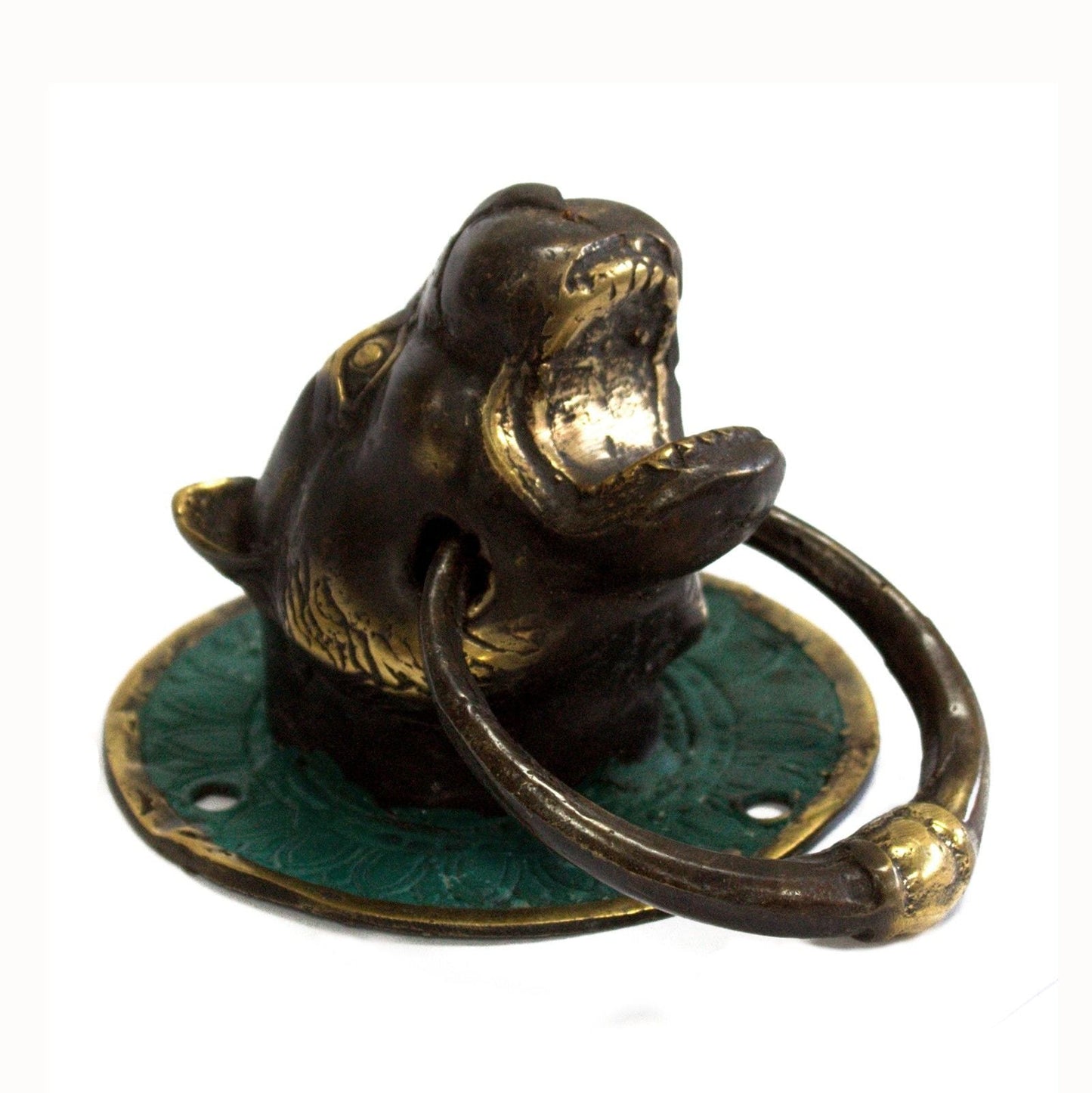 Brass Door Knocker - Tiger Head - Luna Panther