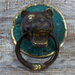 Brass Door Knocker - Tiger Head - Luna Panther