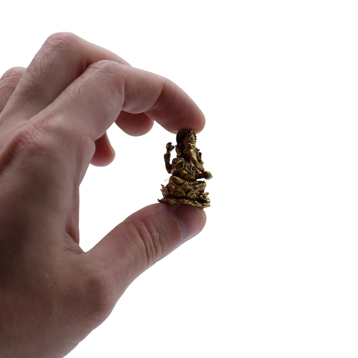 Brass Miniature Gods - Ganesha (12gms) - 30mm - Luna Panther