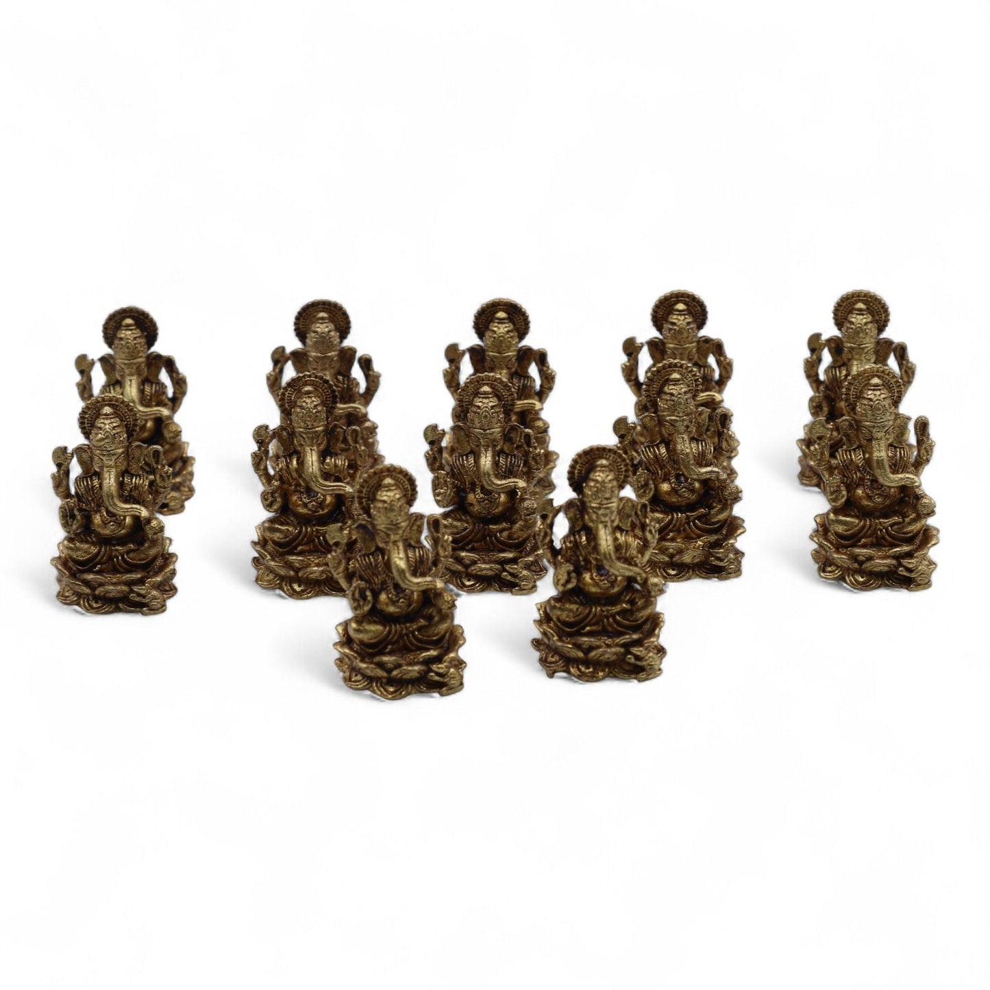 Brass Miniature Gods - Ganesha (12gms) - 30mm - Luna Panther