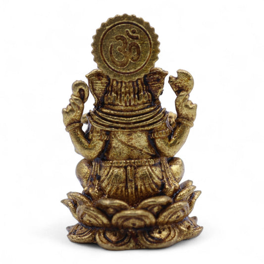 Brass Miniature Gods - Ganesha (12gms) - 30mm - Luna Panther