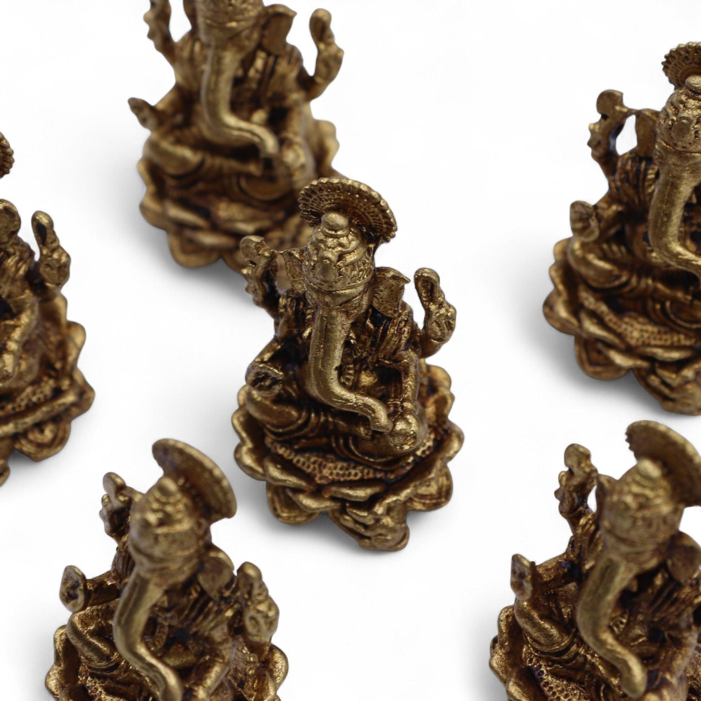 Brass Miniature Gods - Ganesha (22gms) - 37mm - Luna Panther