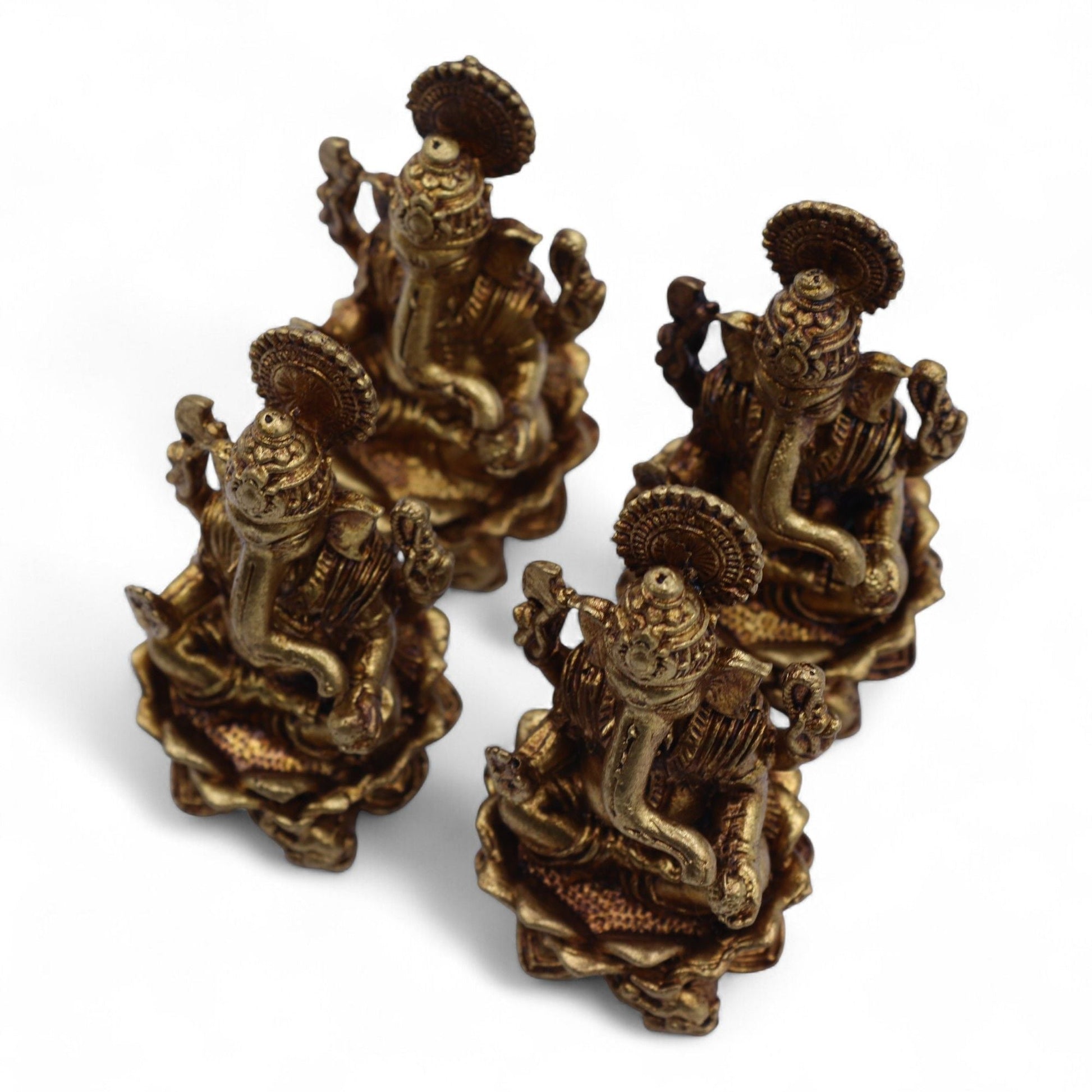 Brass Miniature Gods - Ganesha (52gms) - 49mm - Luna Panther