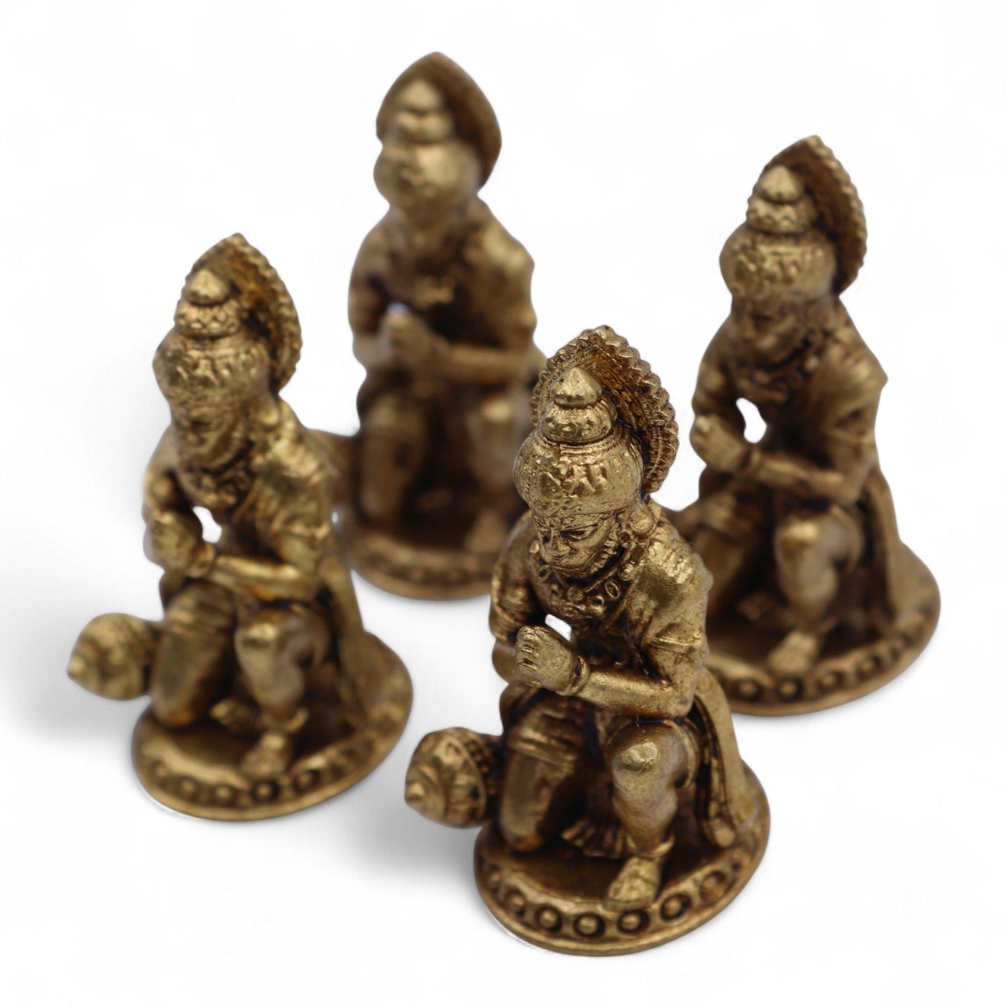 Brass Miniature Gods - Hanuman (30gms) - 36mm - Luna Panther