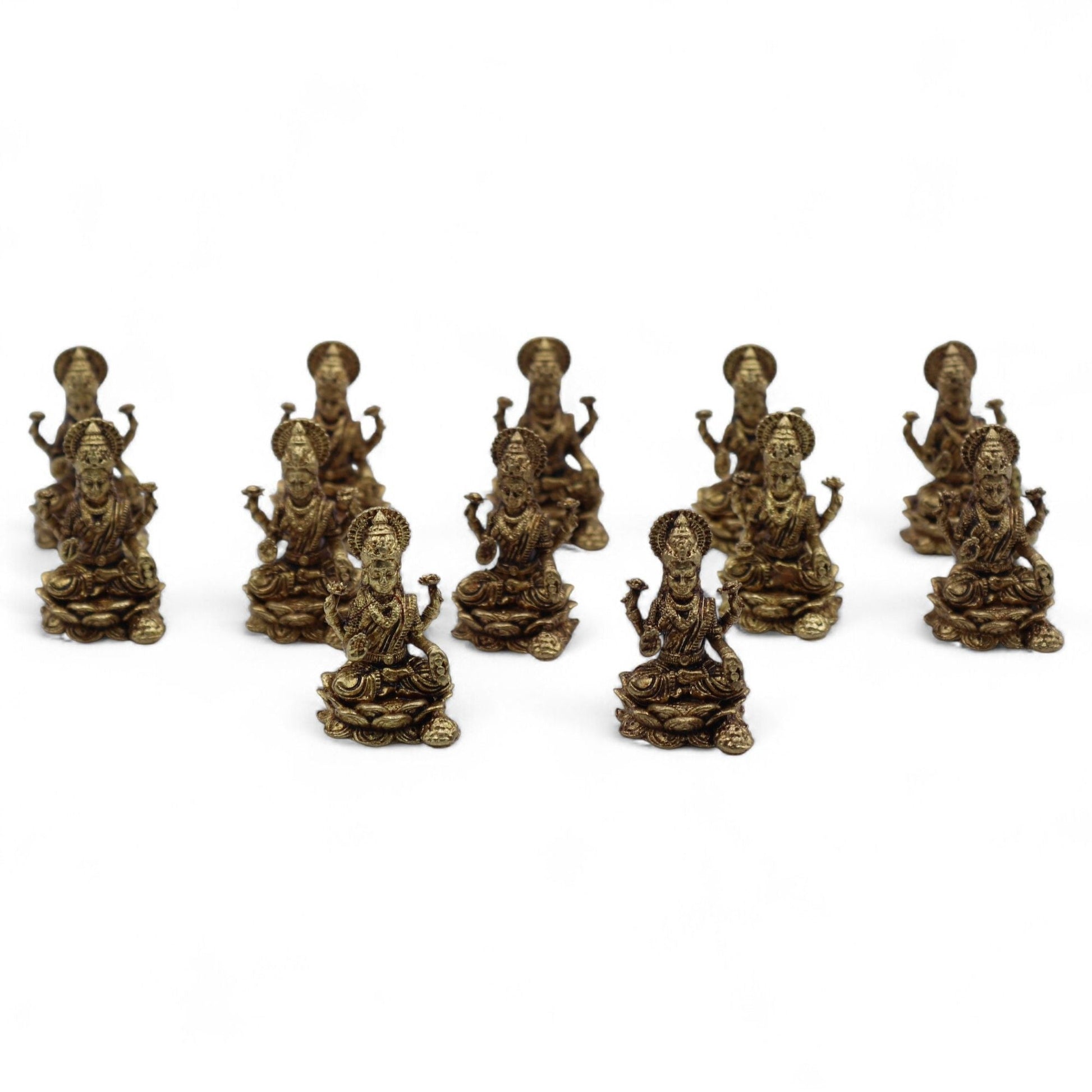 Brass Miniature Gods - Lakshmi (11gms) - 30mm - Luna Panther