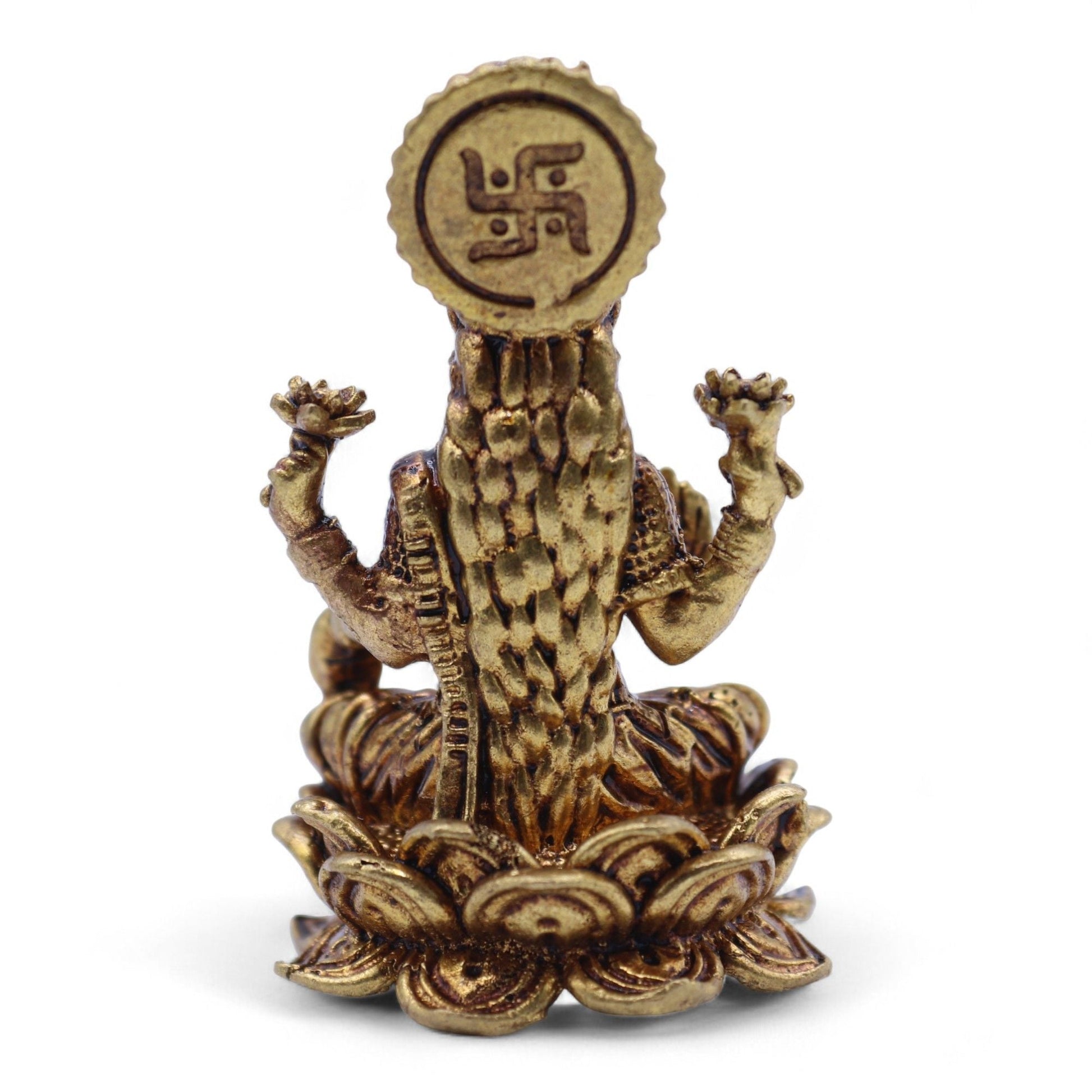 Brass Miniature Gods - Lakshmi (52gms) - 49mm - Luna Panther