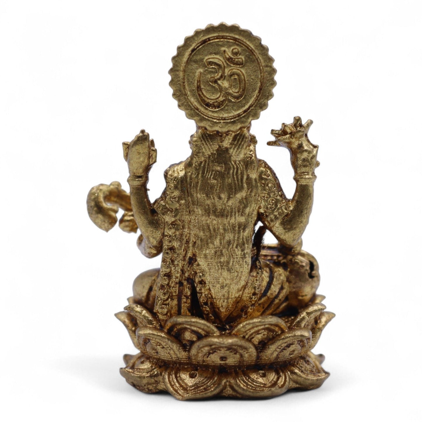 Brass Miniature Gods - Saraswati (22gms) - 34mm - Luna Panther