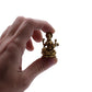 Brass Miniature Gods - Saraswati (22gms) - 34mm - Luna Panther