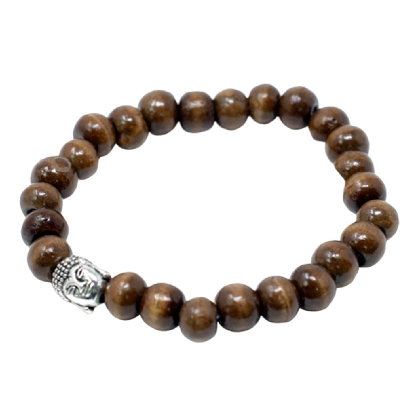 Brown Beads & Buddha Bangle - Luna Panther