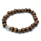 Brown Beads & Buddha Bangle - Luna Panther
