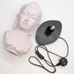 Buddha Bust Lamp Cherry Crackle - Oval stand - Luna Panther