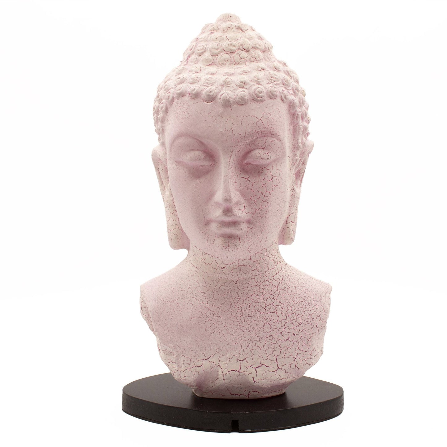 Buddha Bust Lamp Cherry Crackle - Oval stand - Luna Panther