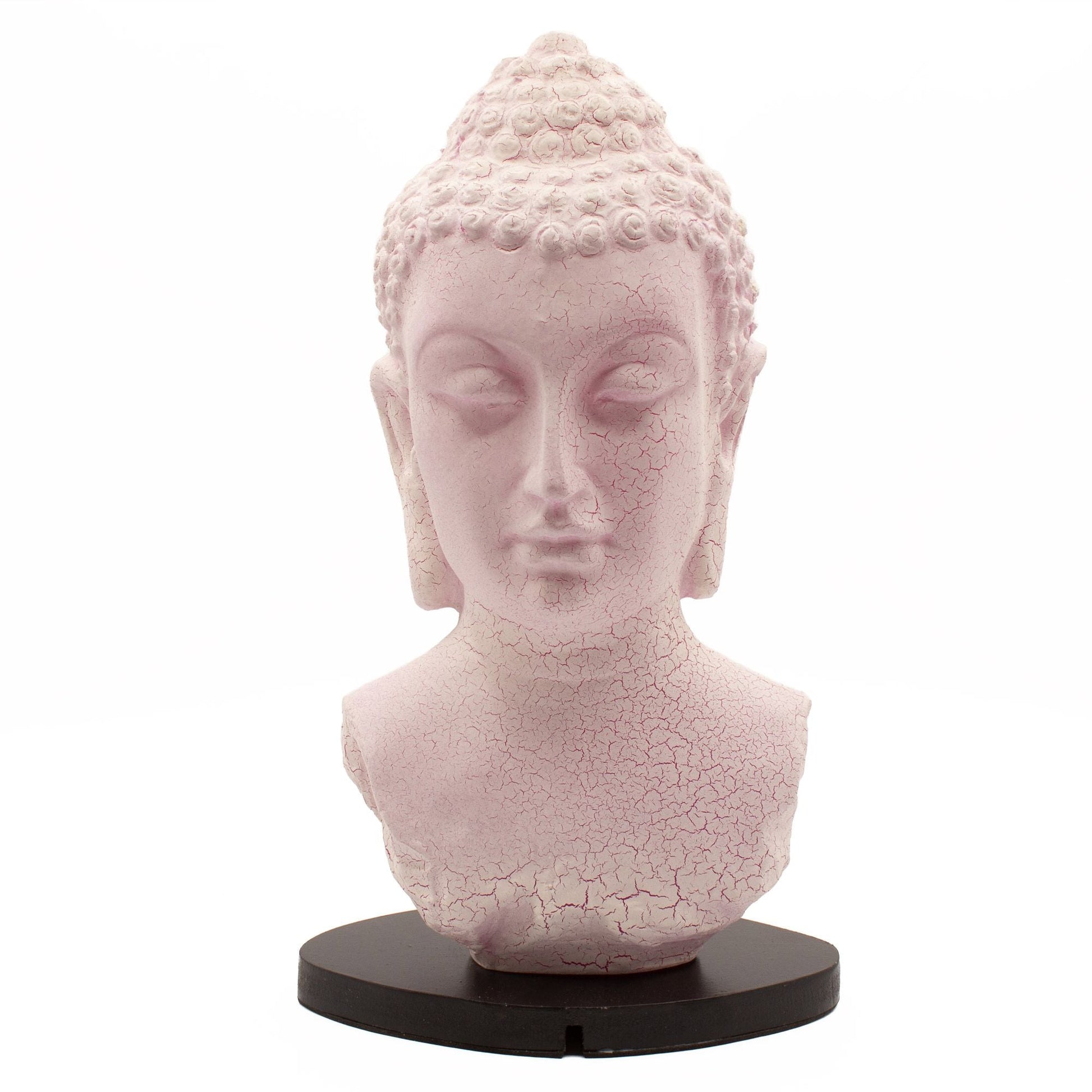 Buddha Bust Lamp Cherry Crackle - Oval stand - Luna Panther