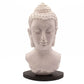 Buddha Bust Lamp Lavender Crackle - Oval Stand - Luna Panther