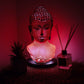 Buddha Bust Lamp Molten Lava - Oval stand - Luna Panther