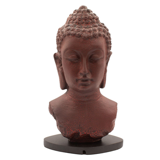 Buddha Bust Lamp Molten Lava - Oval stand - Luna Panther alternate view