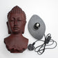 Buddha Bust Lamp Molten Lava - Oval stand - Luna Panther