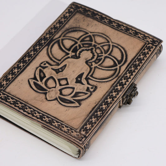 Buddha - Esoteric Notebook - Antique Grey - 200 pages Stitch Edge - 17.5x12.5x3cm - Luna Panther alternate view