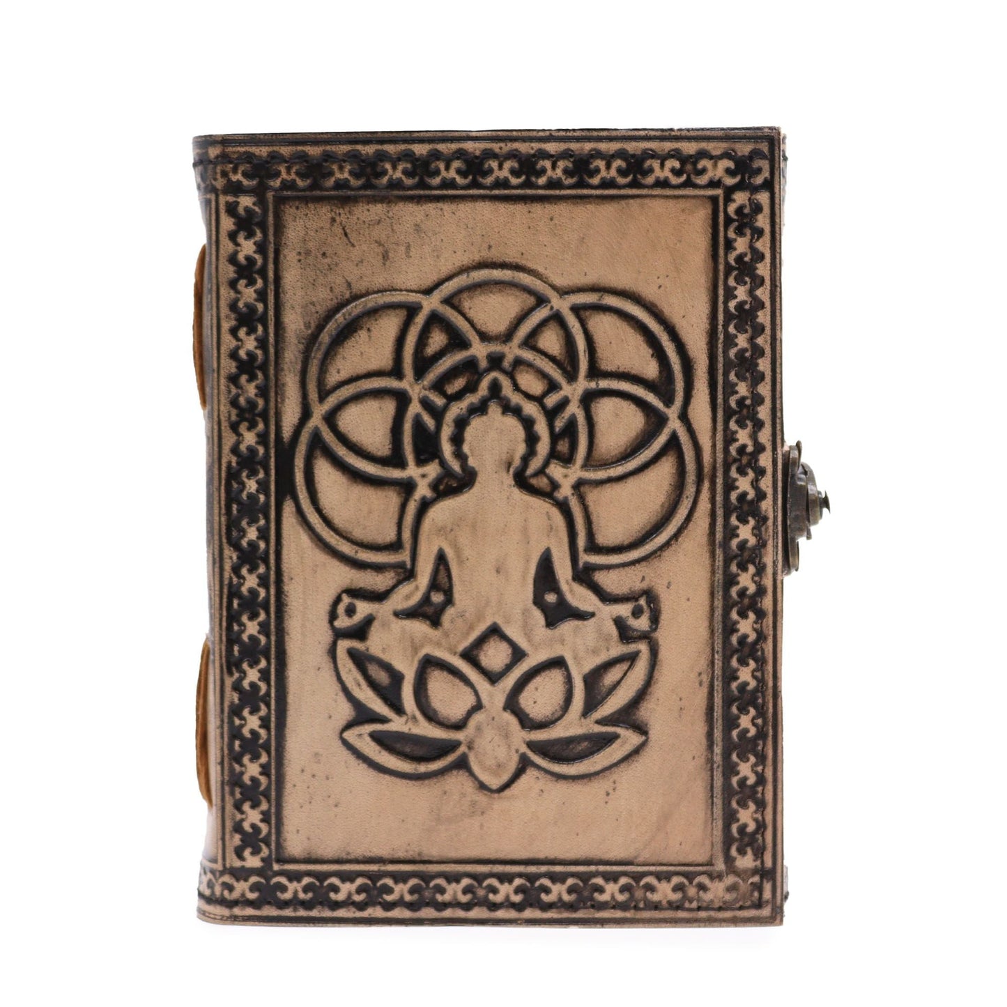 Buddha - Esoteric Notebook - Antique Grey - 200 pages Stitch Edge - 17.5x12.5x3cm - Luna Panther