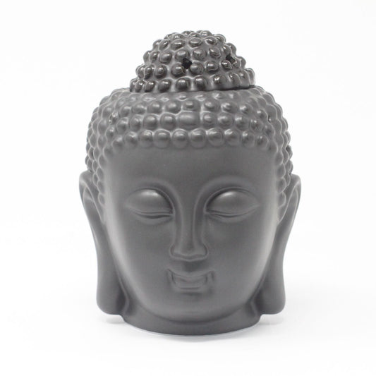 Buddha Head Oil Burner – Dark Brown - Luna Panther alternate view