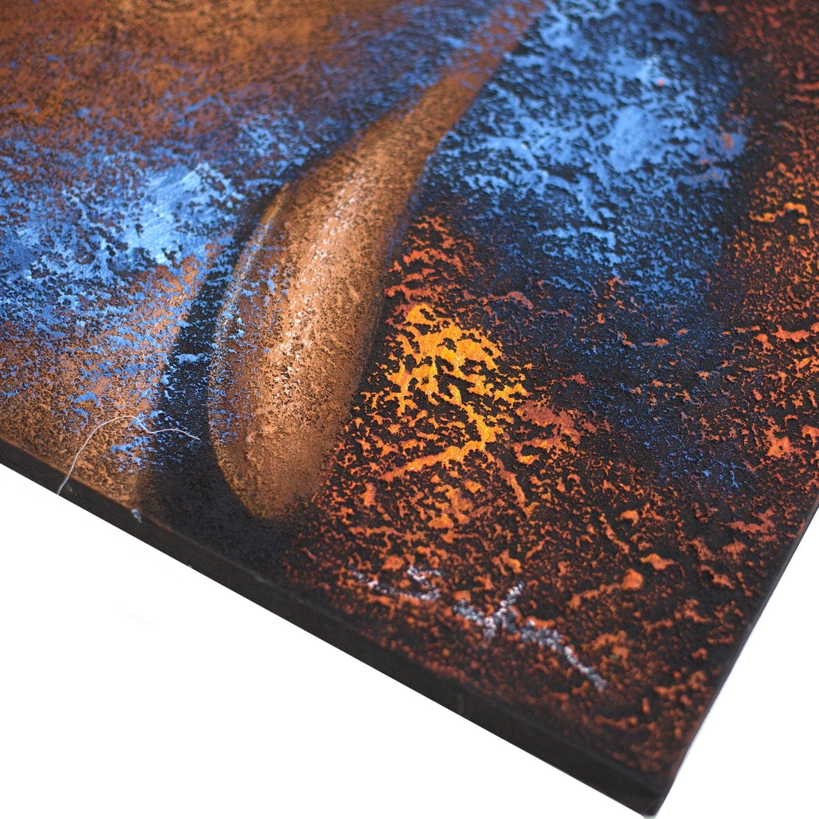 Buddha Painting - Copper Face - Luna Panther