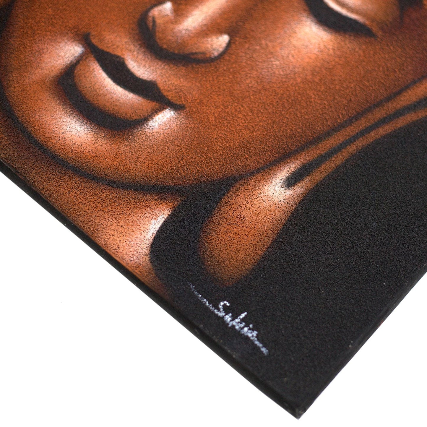 Buddha Painting - Copper Sand Finish - Luna Panther