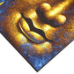 Buddha Painting - Gold Face & Lotus Flower - Luna Panther