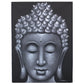 Buddha Painting - Grey Brocade Detail - Luna Panther