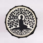 Buddha Wide Top Djembe Drum - 25cm High detail view 2 at Luna Panther