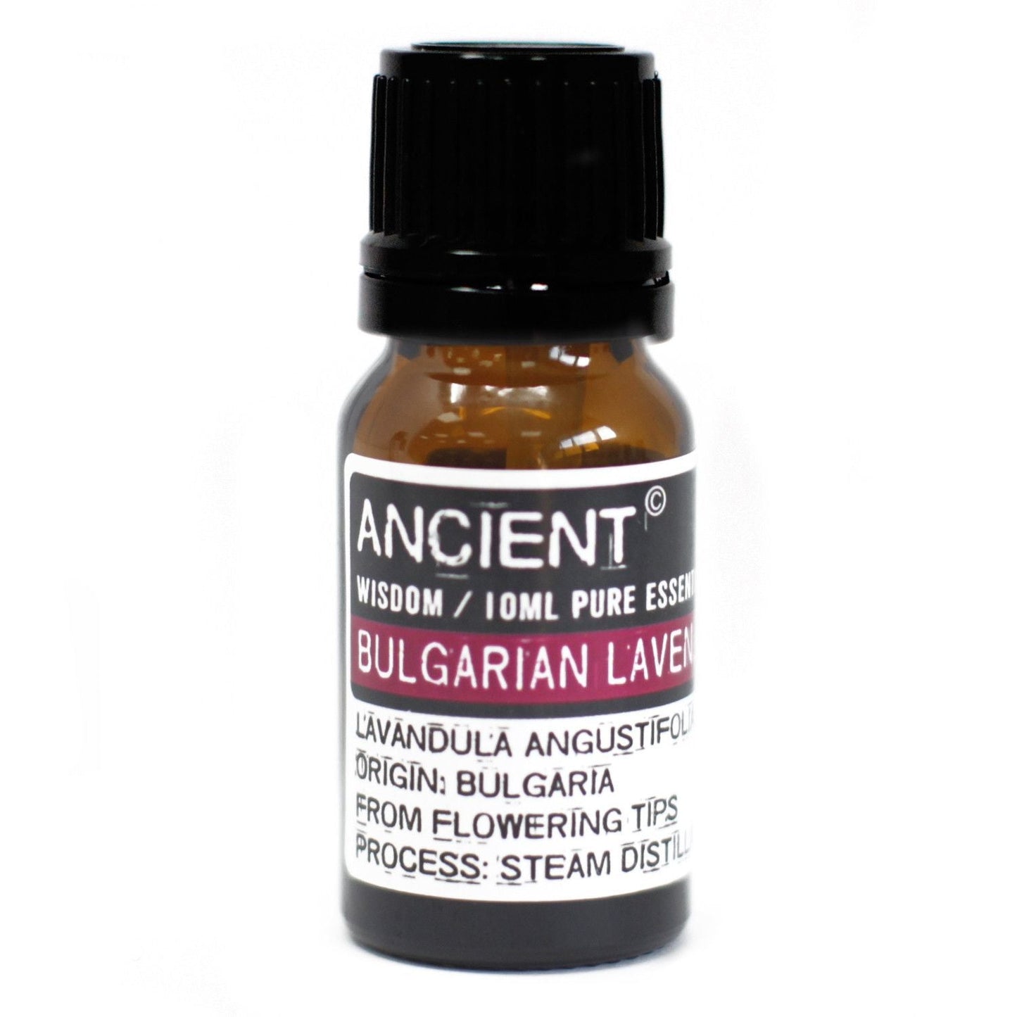 Polished Bulgarian Lavender Essential Oil 10ml featuring natural patterning and unique variations - Luna Panther
