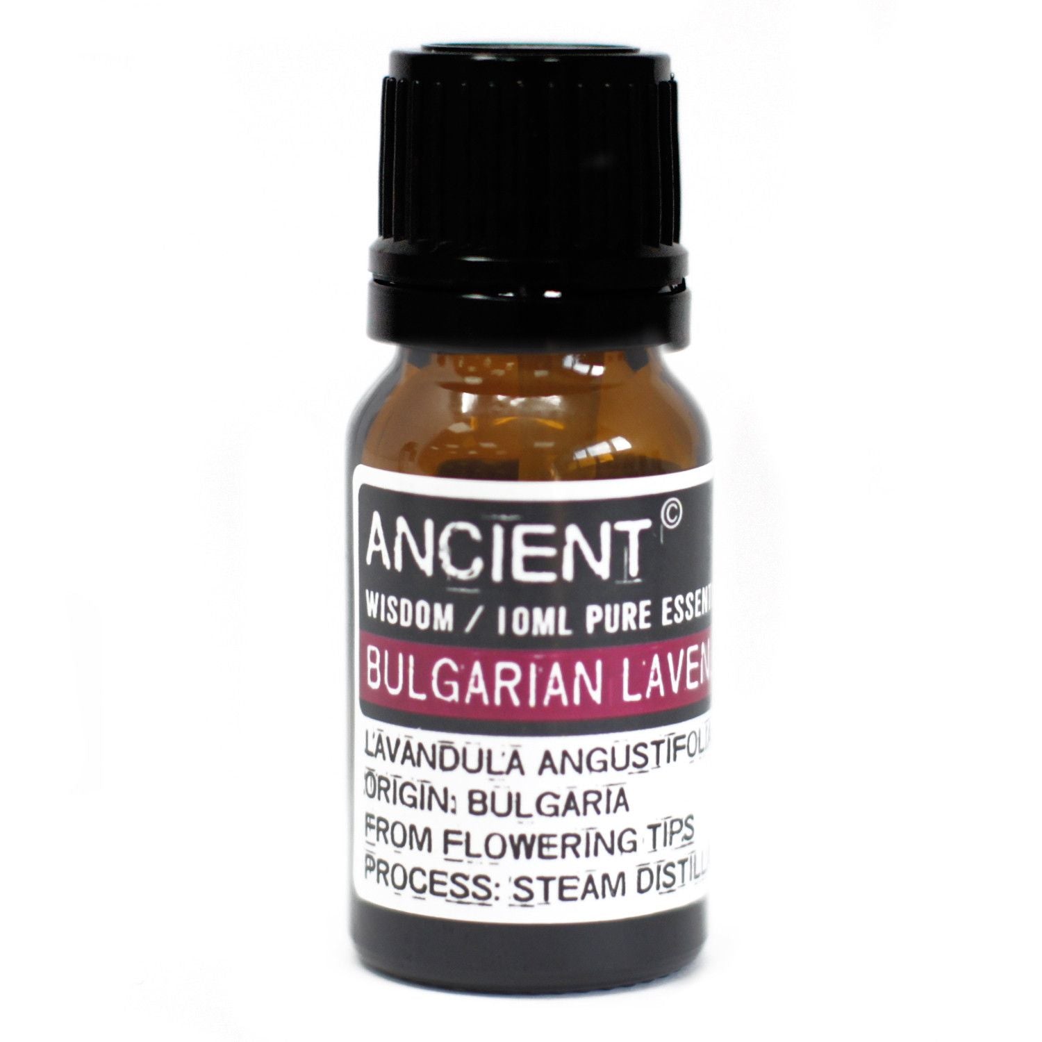 Polished Bulgarian Lavender Essential Oil 10ml featuring natural patterning and unique variations - Luna Panther