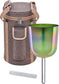 MEINL Sonic Energy 5.75" Essence Solfeggio Crystal Singing Bowl Ut 396 Hz, Olive Green detail view 8 at Luna Panther