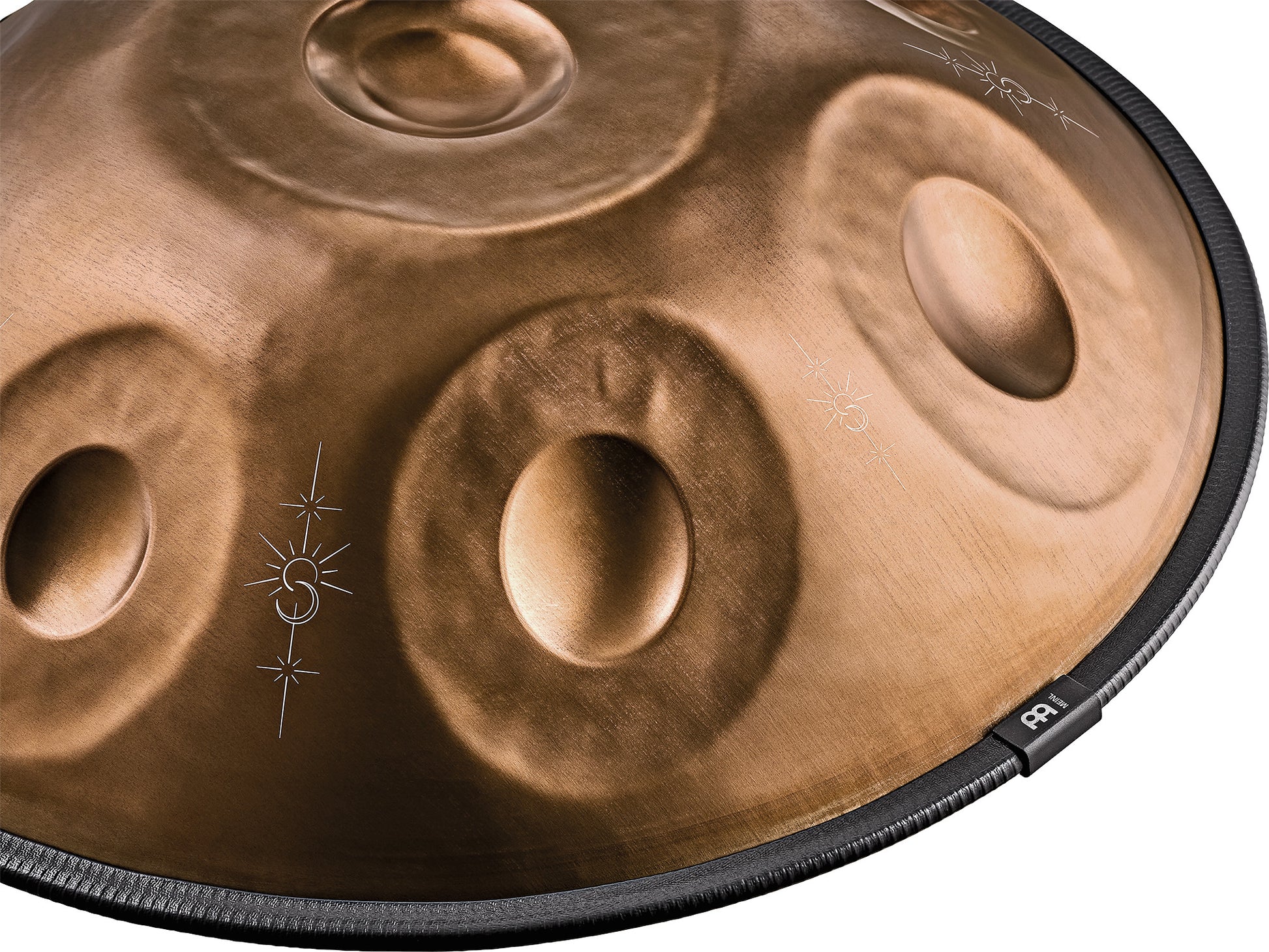 MEINL Sonic Energy Sensory Handpan, Stainless Steel, Bb2 Amara, 9 Notes, 432 Hz, Vintage coppe detail view 14 at Luna Panther