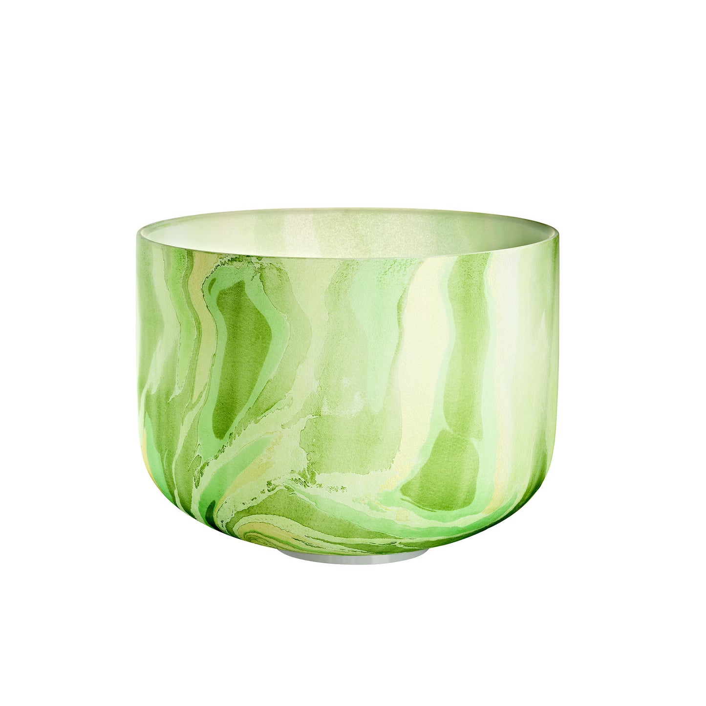 MEINL Sonic Energy Marble Crystal Singing Bowl 10" - F4/Heart Chakra/432 Hz - Green at Luna Panther