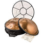 MEINL Sonic Energy Sensory Handpan, Stainless Steel, E La Sirena, 10 Notes, 432 Hz, Vintage cop detail view 6 at Luna Panther