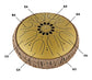 MEINL Sonic Energy Medium Octave Steel Tongue Drum 10" - C Major/8 Notes/432 Hz - Gold detail view 11 at Luna Panther