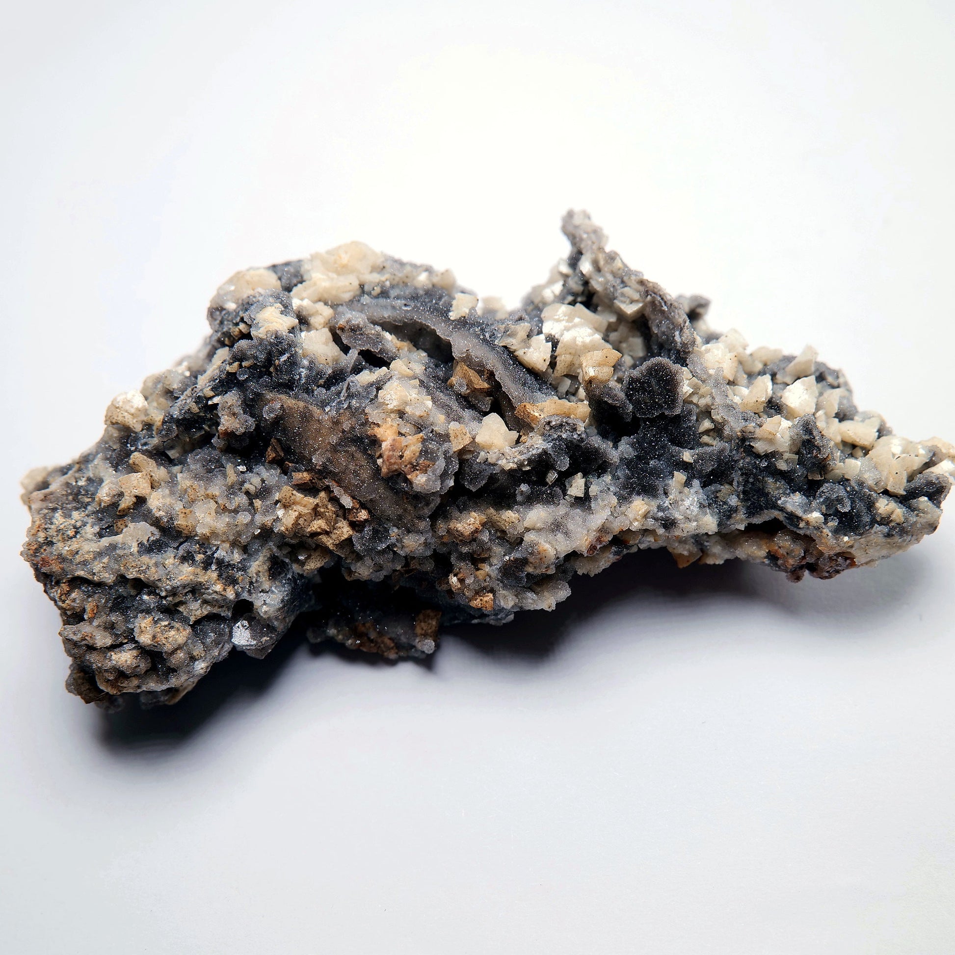 Calcite Crystal Cluster on Dark Matrix - 132g - Luna Panther