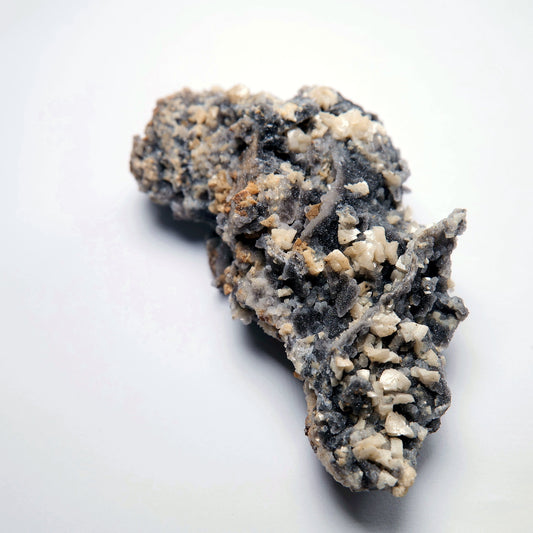 Calcite Crystal Cluster on Dark Matrix - 132g - Luna Panther alternate view