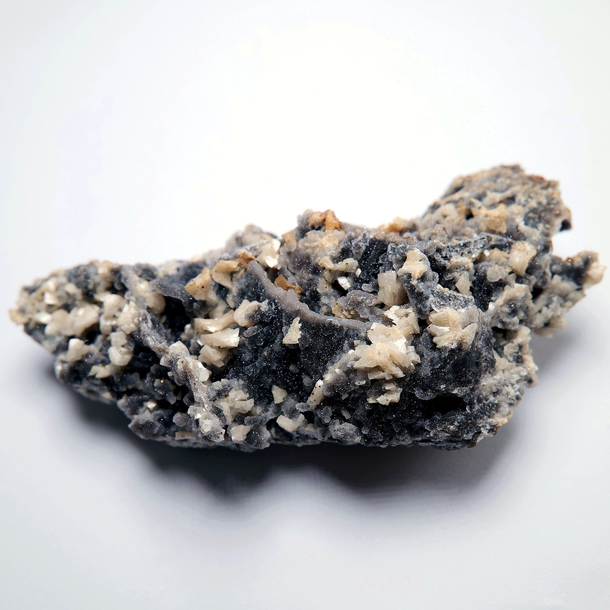 Calcite Crystal Cluster on Dark Matrix - 132g - Luna Panther