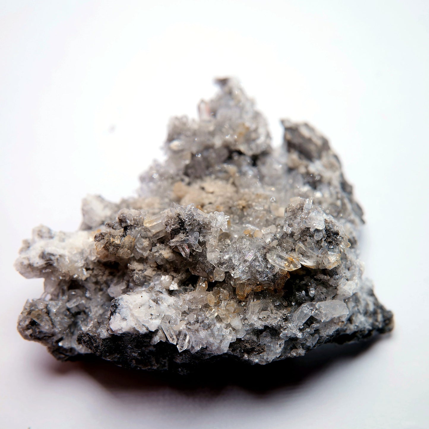 Calcite Crystal Cluster on Dark Matrix - 94g - Luna Panther