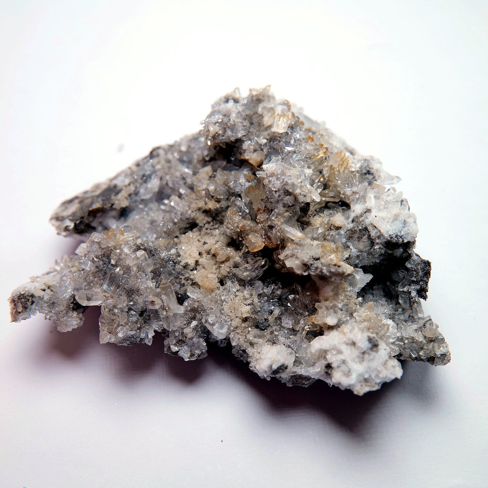 Calcite Crystal Cluster on Dark Matrix - 94g - Luna Panther
