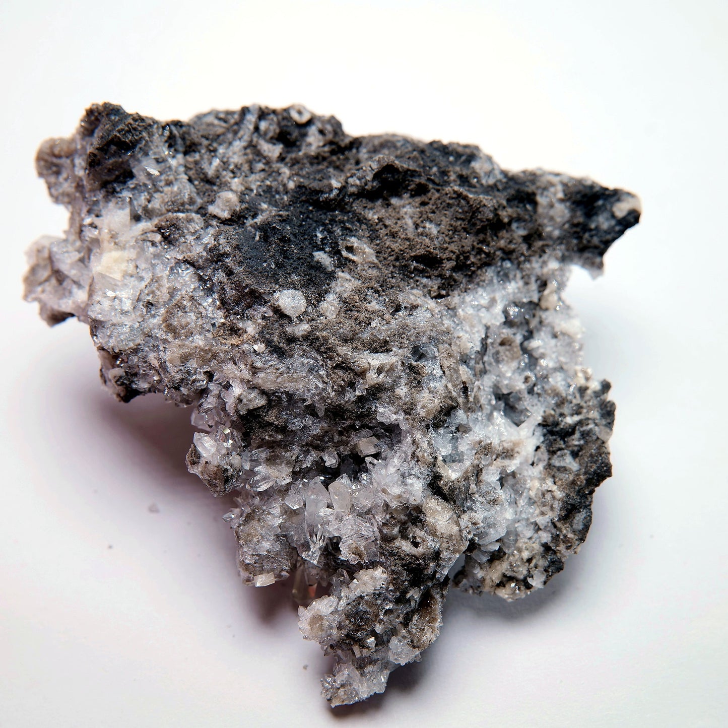 Calcite Crystal Cluster on Dark Matrix - 94g - Luna Panther