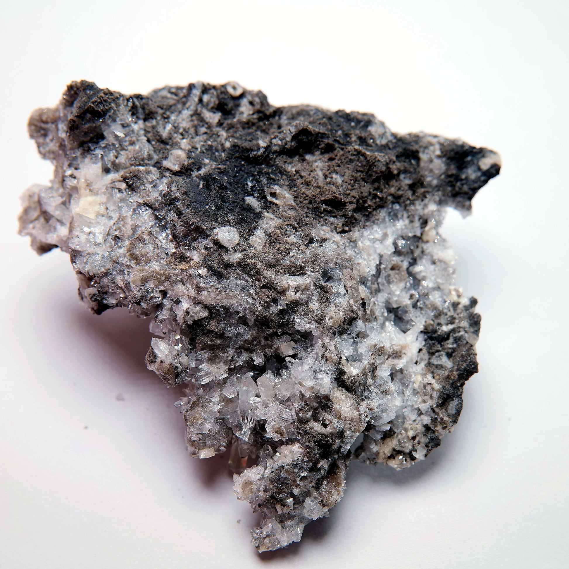 Calcite Crystal Cluster on Dark Matrix - 94g - Luna Panther
